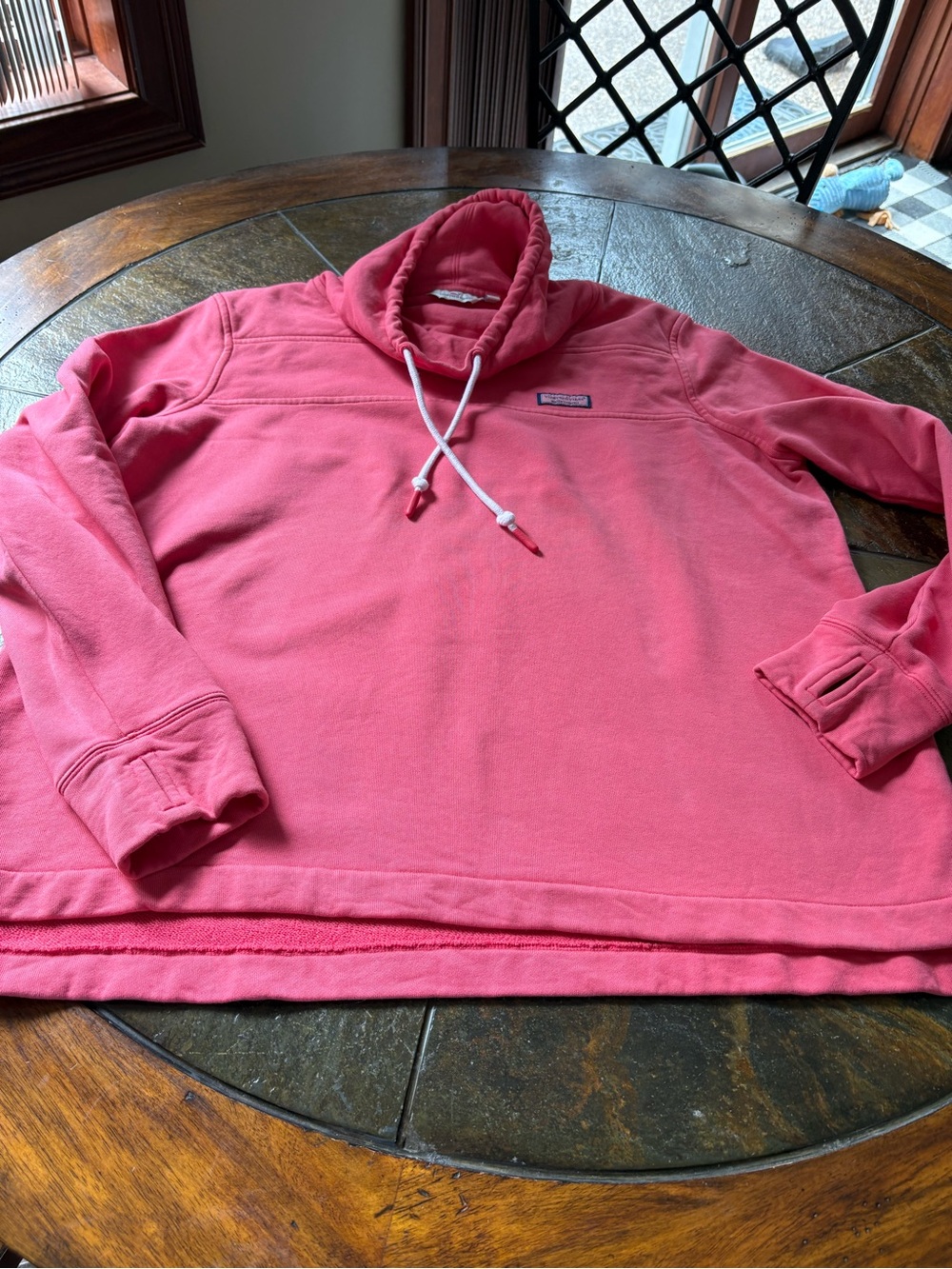 Vineyard Vines Pullover Hoodie in Coral Pink